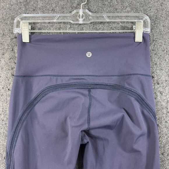 Lululemon Fresh in Mesh Leggings Women's 6 Navy Blue Mesh 25" Athletic - Picture 8 of 9